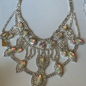 Elegant Silver Crystal Necklace